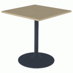 TABLE EKO 70X70 PLAT STRATIFIÉ HÊTRE MIEL - PIÈTEMENT NS - MOBIDECOR