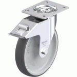 BLICKLE - ROULETTE PIVOTANTE À FREIN Ø 200MM BANDAGE POLYURÉTHANE TPU 300KG - LE-PATH 200G-FI