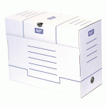 LOT DE 25 - BOÎTE ARCHIVES CARTON FAST DOS 15 CM BLANCHE