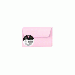 LOT DE 3 - PAQUET DE 20 ENVELOPPES POLLEN 90X140MM 120G/M2 - ROSE DRAGÉE