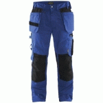 PANTALON DE TRAVAIL ARTISAN BLEU ROI/NOIR TAILLE 48 - BLAKLADER