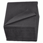 SERVIETTE DE TABLE EN OUATE TORK LUNCH 24 X 24 CM, NOIR - PAQUET DE 200