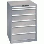 ARMOIRE GRIS PIGEON 717X725X1000 AVEC 6 TIR. 200KG - LISTA