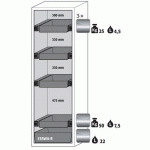 ARMOIRE S-PHOENIX TOUCHLESS-90 S90.196.060.FDAO GRIS - ASECOS