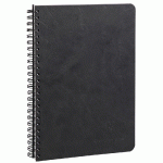 CAHIER RELIURE INTÉGRALE AGE BAG A5 100 PAGES PETITS CARREAUX - NOIR - LOT DE 5