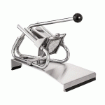 COUPE-FRITES PROFESSIONNEL INOX SUR SOCLE INOX - COUTEAU INOX + POUSSOIR 8 MM