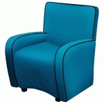 FAUTEUIL TEMPO PVC URBAN PÉTROLE