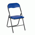 LOT DE 2 - CHAISE PLIANTE COLLECTIVITÉS BLEUE