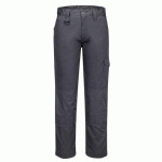 PORTWEST CD884 PANTALON DE TRAVAIL SUPER GRIS MÉTAL SHORT - TAILLE 28 - COURT