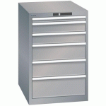 ARMOIRE GRIS PIGEON 564X725X850 AVEC 6 TIR. 75KG - LISTA