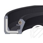 BAGUE D'ETANCHEITE NBR FORME A 40 X 80 X10 DIN 3760