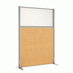 CLOISON ACOUSTIQUE KPRIM - MÉLAMINÉ ET VERRE - HAUTEUR 165 CM