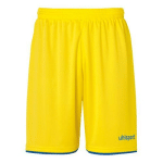 SHORT CLUB - UHLSPORT - JAUNE CITRON/AZUR