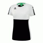 T-SHIRT FEMME - ERIMA - SIX WINGS NOIR/BLANC
