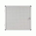 VITRINE INTÉRIEURE EXTRA PLATE ACIER LAQUÉ PORTE BATTANTE CADRE ALUMINIUM BI-OFFICE ENCLORE 6 FEUILLES