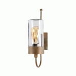 MORETTI LUCE APPLIQUE EXT. SILINDAR 3356, LAITON ANCIEN/TRANSP.