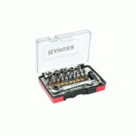 COFFRET DE DOUILLES 1/4'' + EMBOUTS DE VISSAGE 27 PIÈCES - HANGER - 250015