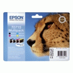 EPSON T0715 PACK CARTOUCHE DE 4 COULEURS POUR IMPRIMANTE JET D