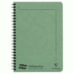 NOTEMAKER EUROPA CAHIER RELIURE INTÉGRALE A5 120 PAGES DÉTACHABLES LIGNÉ - LIME - LOT DE 10