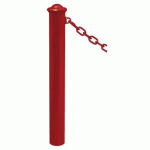 POTELET PROVINCE Ø114 MM CHAINES 1 ANNEAU AGORA ROUGE 3004 - PROCITY