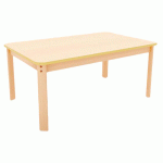 TABLE ERGO RECTANGULAIRE T4 - HÊTRE/HÊTRE - MANUTAN COLLECTIVITÉS