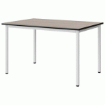 TABLE MALIBU 120X80 T5 4P STRA ACACIA/NOIR BLC 9016