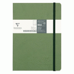 LOT DE 5 - MY.ESSENTIAL AGE BAG CARNET BROCHURE COUSU DOS CARRÉ À PAGES NUMÉROTÉES A5 192 PAGES DOT PAPIER IVOIRE 90G - VERT
