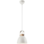 LAMKUR LIGHTING - LAMKUR DANIELLE PLAFONNIERS SUSPENDUS À DÔME EN ACIER BLANC, 1X E27