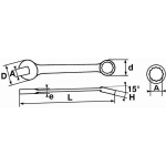 SAM OUTILLAGE - CLÉS MIXTES EN MM - 29 MM