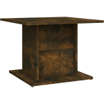 TABLE BASSE CHÊNE FUMÉ 55,5X55,5X40 CM AGGLOMÉRÉ