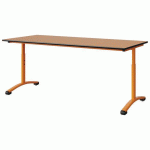 TABLE MALIBU 180X80 T3/T6 DL ST ORAN U340/NOIR ORAN 1028