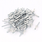 100 PIECES 4.8MM 3/16 POUCEPOUCE RIVET AVEUGLE EN TYPE OUVERT A TETE RONDE PLATE EN ALUMINIUM