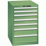 ARMOIRE VERT 564X725X850 AVEC 7 TIR. 75KG _ 14.405.030 - LISTA