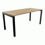 BUREAU DROIT ASTRO ARCHE 160X70 CHÊNE VIEILLI/NOIR - BURONOMIC