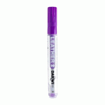 LOT DE 6 - DARWI MARQUEUR PEINTURE SUR CUIR POINTE CONIQUE FINE 2MM - VIOLET