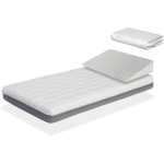 DORMALIT - PACK MATELAS KALA 60X120 CM H 11CM + PLAN INCLINE 15 + PROTEGE MATELAS 60X120 CM.DEHOUSSABLE ET LAVABLE