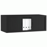 RÉHAUSSE À RIDEAUX ECO-CONÇUE CLASSIQUE H 44 X L 120 CM NOIR