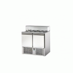 SALADETTE VITRINE BOMBÉE RÉFRIGÉRÉE 2 PORTES 220 L - SÉRIE 700