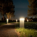 SIGOR LAMPE SOLAIRE LED RECHARGEABLE NUSOLAR ANTHRACITE, HAUTEUR 34CM