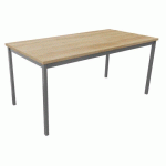 TABLE DE RÉUNION TREFF 160 X 80 CHÊNE VIEILLI/ ALU