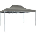 VIDAXL - TENTE DE RÉCEPTION PLIABLE 3X4 M ACIER ANTHRACITE