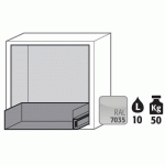 ARMOIRE SÉCURITÉ UB-S-90 UB90.060.059.050.S BLANC - ASECOS