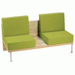 BANQUETTE 2 PLACES FAAR PVC URBAN ABSINTHE - MANUTAN COLLECTIVITÉS