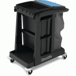 CHARIOT PETIT MODÈLE AVEC ÉTAGÈRES ET COLLECTEUR 120L - NUMATIC