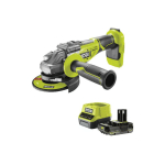 PACK RYOBI MEULEUSE D'ANGLE R18AG7-0 - BRUSHLESS 18V ONE+ - 1 BATTERIE 2.0AH - 1 CHARGEUR RAPIDE RC18120-120