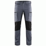 PANTALON DE TRAVAIL SERVICES STRETCH GRIS/NOIR TAILLE 44C - BLAKLADER