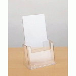 LOT DE 2 - PRÉSENTOIR DE TABLE 1 CASE 1/3 A4 TRANSPARENT