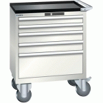 ARMOIRE BLANC GRIS 717X572X962 AVEC 5 TIR. 75KG _ 78.608.180 - LISTA