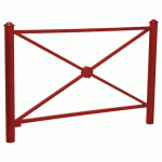 BARRIÈRE PROVINCE ROSACE 1.57 M AGORA - ZINC ROUGE 3004 - PROCITY