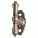 BOUTON SUR PLATINE NEVERS FER CÉMENTÉ PATINÉ - BOUVET - BO52PB20R